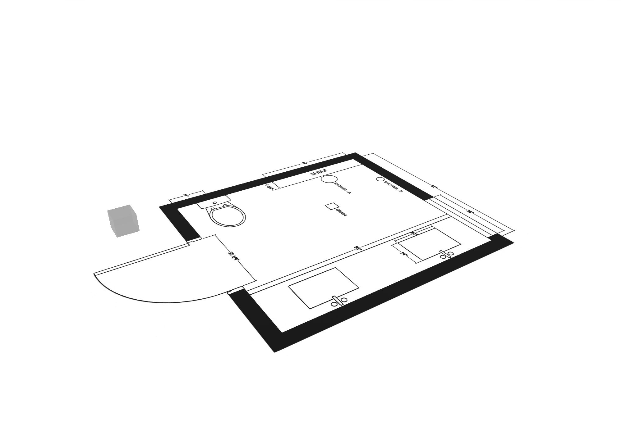 Bathroom floor plan preview
